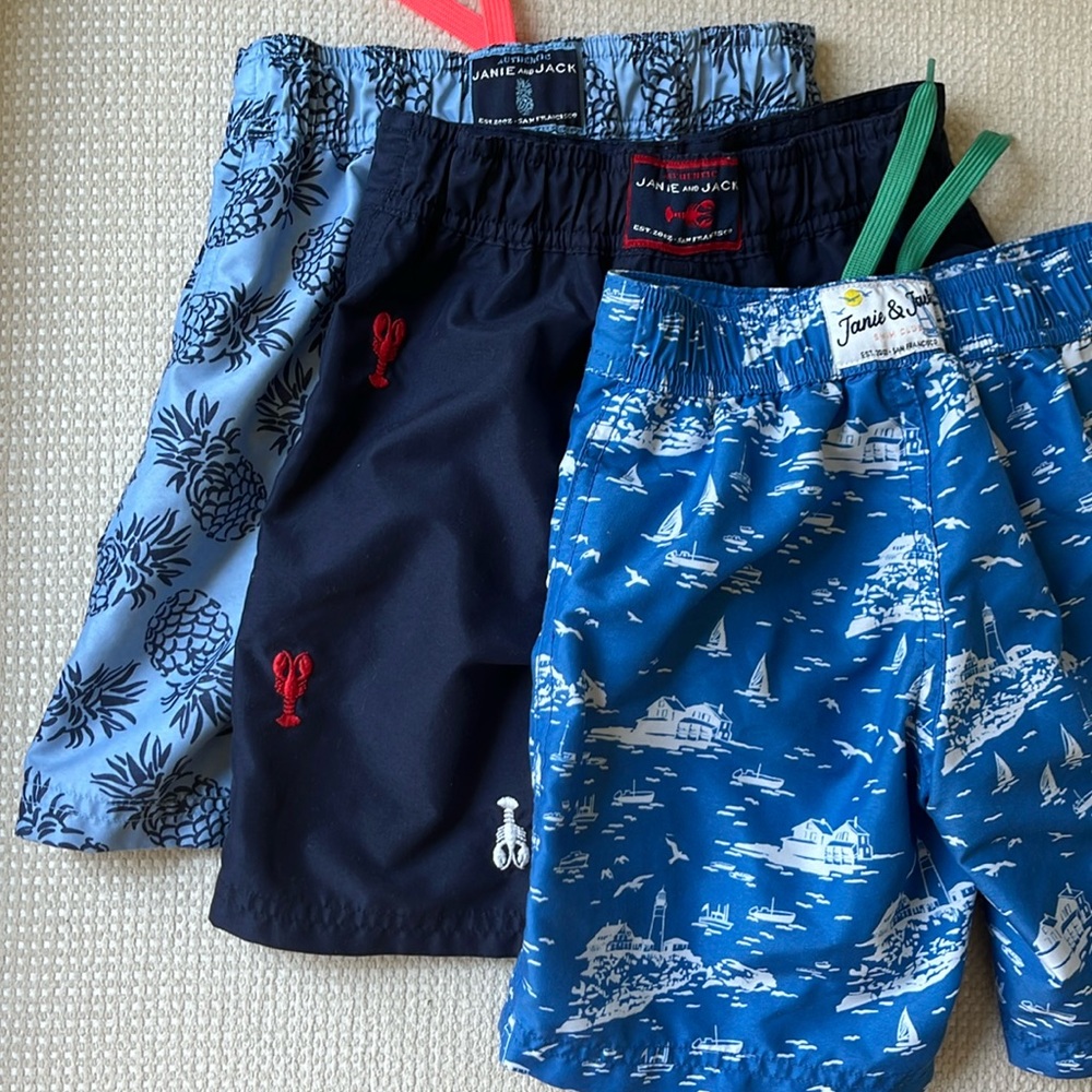 Janie & Jack Swim Trunk Bundle